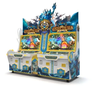 Kuliku Aqua Treasure Duo fish bird monster combo ticket redemption arcade game, vibrant colorful design