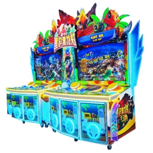 Kuliku Battle of Somalia arcade game with six player positions, ticket redemption gameplay, size 140.2" × 47.2" × 98.4"