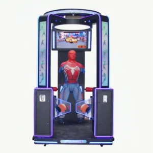 Kuliku Boxing Champion simulated boxing arcade machine with glove controllers and health bar gameplay, size 185 × 139 × 255 cm (72.8 × 54.7 × 100.4 inches)