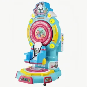 Kuliku Cute Pet Planet kids automatic elevating and swinging bull ride with adorable design