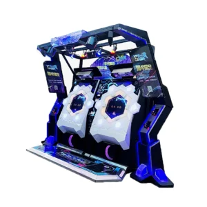 Kuliku Dance Cube 2nd Gen arcade with dual screens and QR code login, size 149.6" × 59" × 104.3"