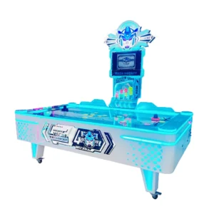 Kuliku Mech Hockey kids air hockey table with fiberglass body and colorful LED lights