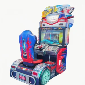 Kuliku Power Truck new model racing arcade machine with realistic controls, size 120.5 × 190 × 255 cm (47.4 × 74.8 × 100.4 inches)