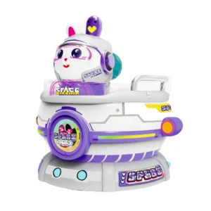Kuliku Space Rabbit Spinner kids arcade machine with coin-operated realistic driving simulation