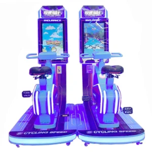 Kuliku Speed Rider coin-operated riding arcade game with prize rewards, size 65" × 51.2" × 66.9"
