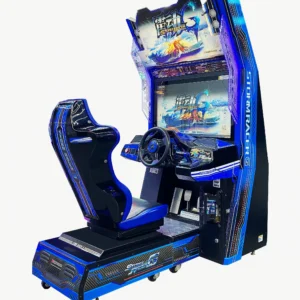 Kuliku Thunder G racing arcade machine with WeChat competition function, high-definition display, vibrating seat, size 107.8 × 173 × 210.1 cm (42.4 × 68.1 × 82.7 inches)
