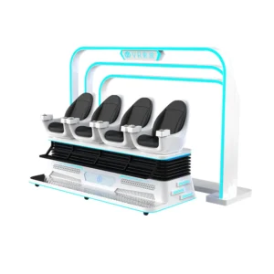 Kuliku 4-seat VR cinema simulator with immersive motion seating for multiplayer virtual reality experiences in arcades and FECs