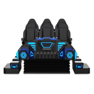 Kuliku 6-seat VR cinema simulator with immersive motion seating for multiplayer virtual reality experiences in arcades, malls, and FECs