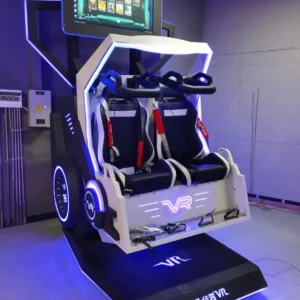 Kuliku Double 360 VR simulator two player 360 degree rotating virtual reality motion ride for VR arcade and indoor amusement center