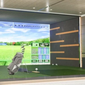 Kuliku Golf interactive digital game, complete equipment set, frame and return ball wooden base not included, designed for children and family entertainment centers