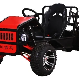 Kuliku Kids Electric UTV – One-seater 60V ride-on for kids aged 8+ with quick-change lead-acid battery, safety belt, LED lights, sound effects, and remote control