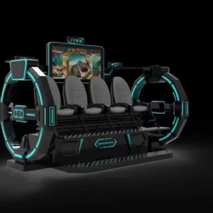 Kuliku New 4-seat VR cinema simulator with immersive motion seating system for multiplayer virtual reality entertainment