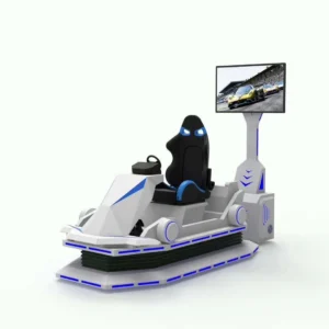 Kuliku Racing Car VR Simulator for immersive virtual racing experience, ideal for arcades, malls, and entertainment centers