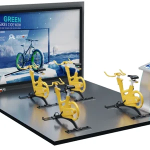 Kuliku Spinning Bike, interactive 4-car motion game, full set output, excluding decoration, designed for children and family entertainment centers
