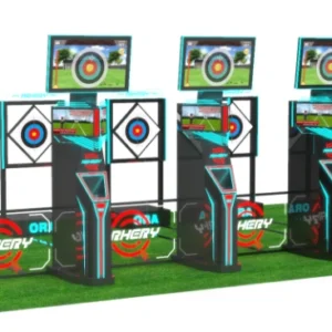 Kuliku Video Archery, interactive digital sports game with 2 lanes and video feedback