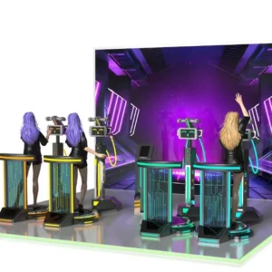 Kuliku Voice-Controlled Party interactive voice-controlled game system, 4-player digital interactive attraction for family entertainment centers and indoor playgrounds