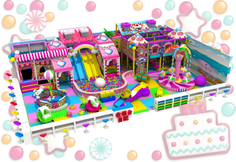 Commercial candy-themed indoor soft play, kids playground equipment for malls & kindergartens