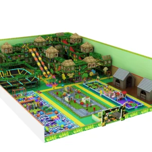 Commercial treehouse indoor soft play with trampoline, ball pit, traffic zone for FECs, malls & activity centers