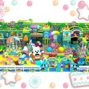 Commercial multi-themed indoor playground with soft play, ball pit, carousel for malls & activity centers