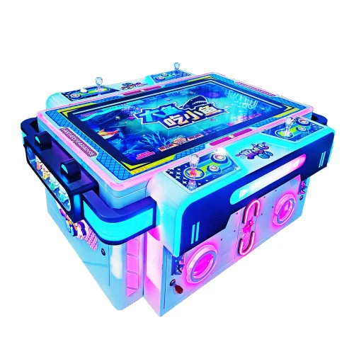 Kuliku Happy League arcade game featuring big fish eats little fish gameplay, size 35.4" × 36.9" × 55.4"